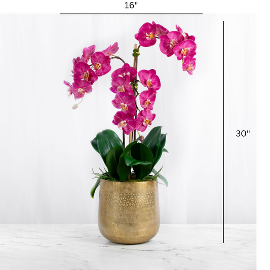 Artificial Orchid Arrangement | Tall Orchid Centerpiece