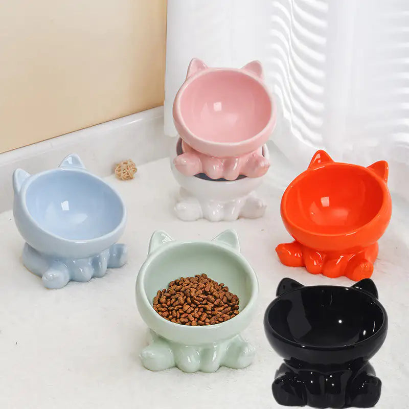ComfortFeast Ceramic Cat Bowl