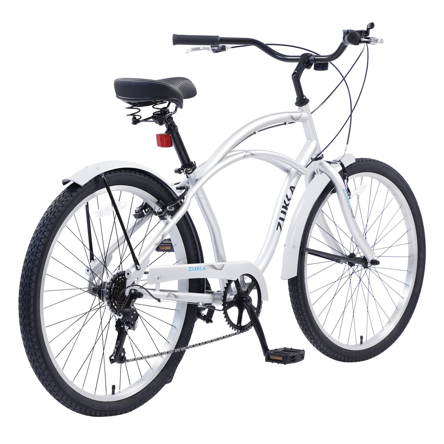 Men's Beach Cruiser Bike, 7 Speed Bicycles, 26'Inch Multiple Colors