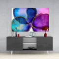 Abstract Shapes Glass Wall Art