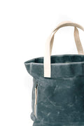 Charcoal Grey Wax Canvas Tote Bag - The Morning Person