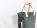 Charcoal Grey Wax Canvas Tote Bag - The Morning Person