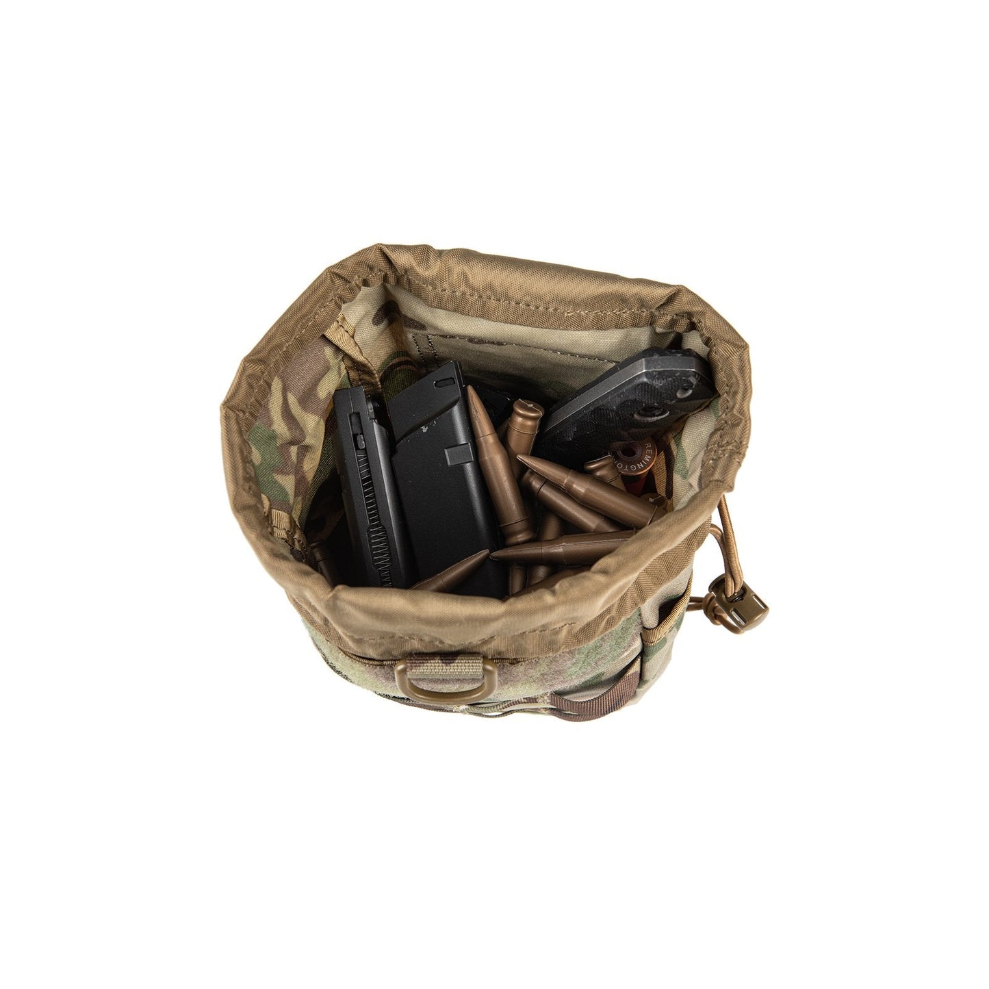 Tactical Dump Pouch Molle Storage Bag Tactical Waist Bag, Drawstring Folding Magazine Dump Bag