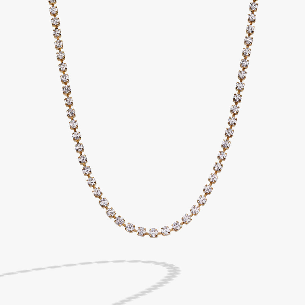 Crystal Tennis Chain Necklace