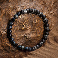 Balanced Perspective - Onyx Blue Tiger's Eye Bracelet