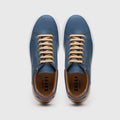 65-229-NVY Diaz Rubberized Calfskin Sneaker Navy