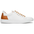 65-229-WHT Diaz Rubberized Calfskin Sneaker White