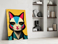 The Cat Glass Wall Art || Designer Collection