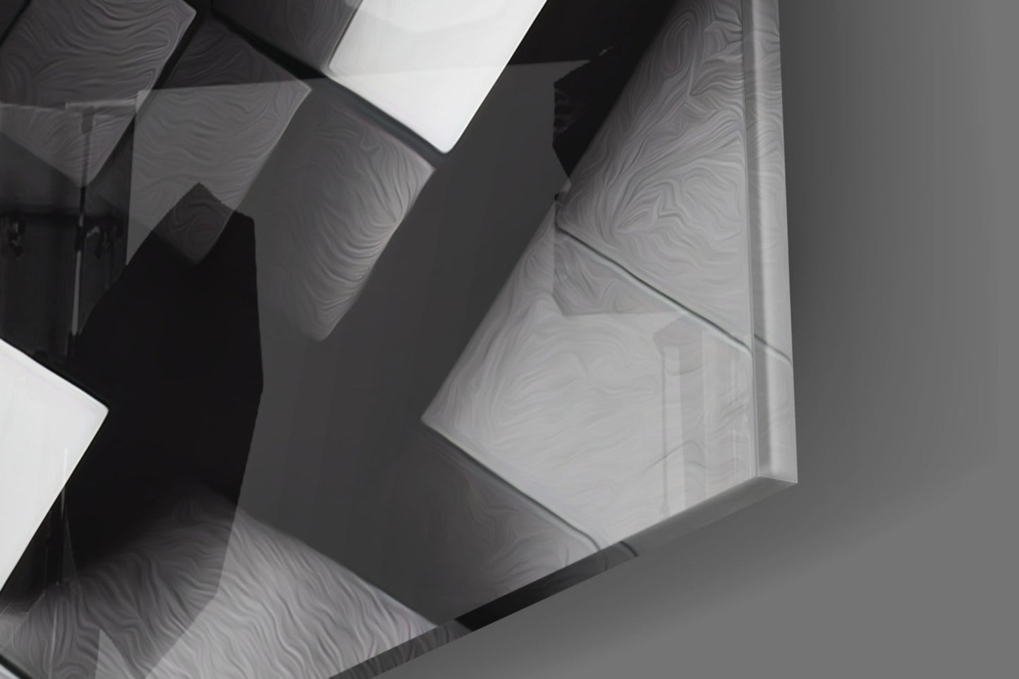 Cubic Glass Wall Art  || Designers Collection
