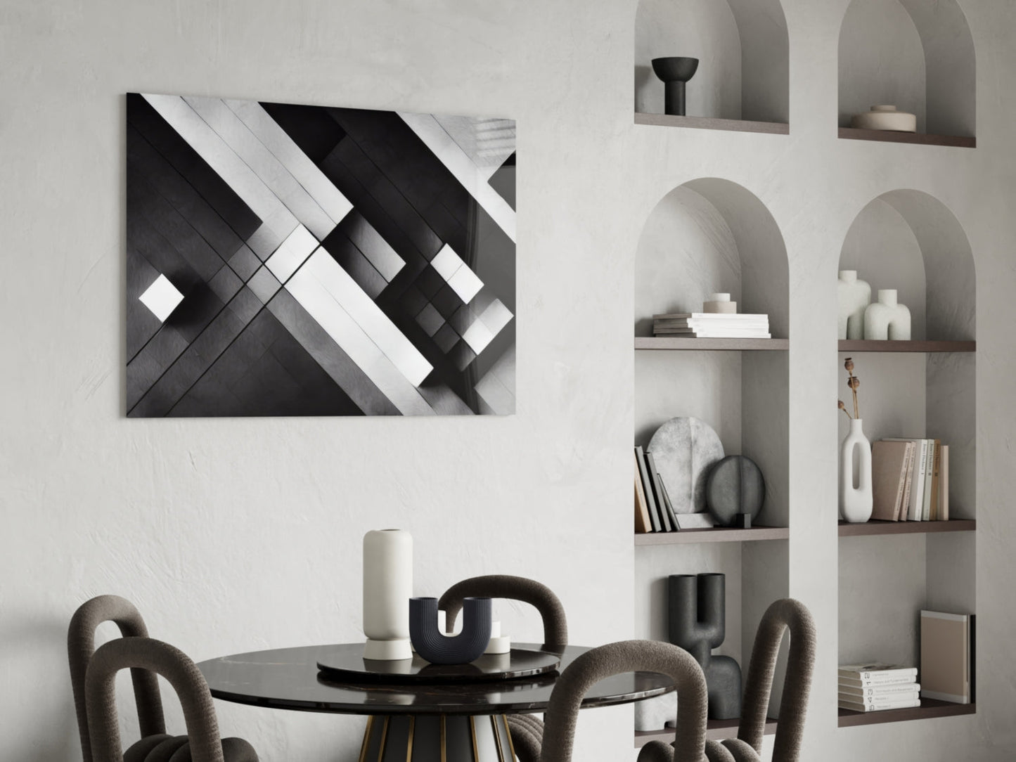 Cubic Glass Wall Art  || Designers Collection