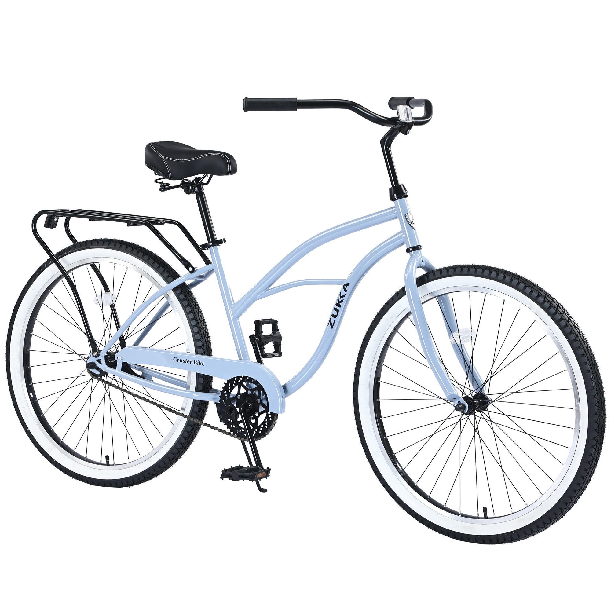 Single Speed Bicycles 26'Inch,Steel Frame, Wide Wheels for Stability, Rear Coaster Brakes,Multiple ColorsWomen's Beach Cruiser Bike