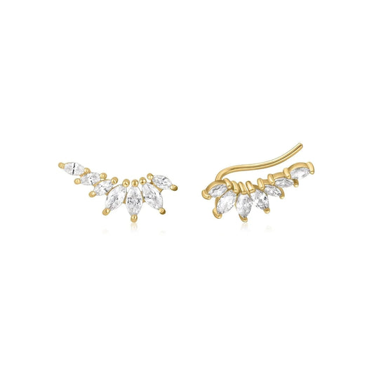 Graduated Marquis Shaped CZ Ear Crawl