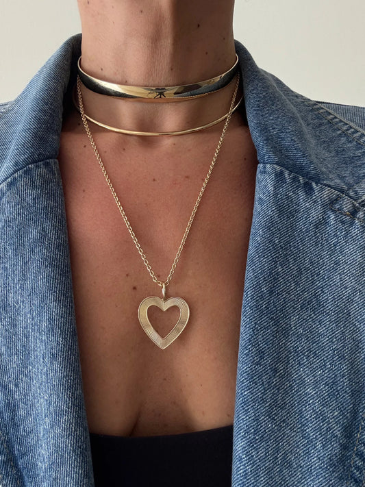 Hannah Open Heart Pendant