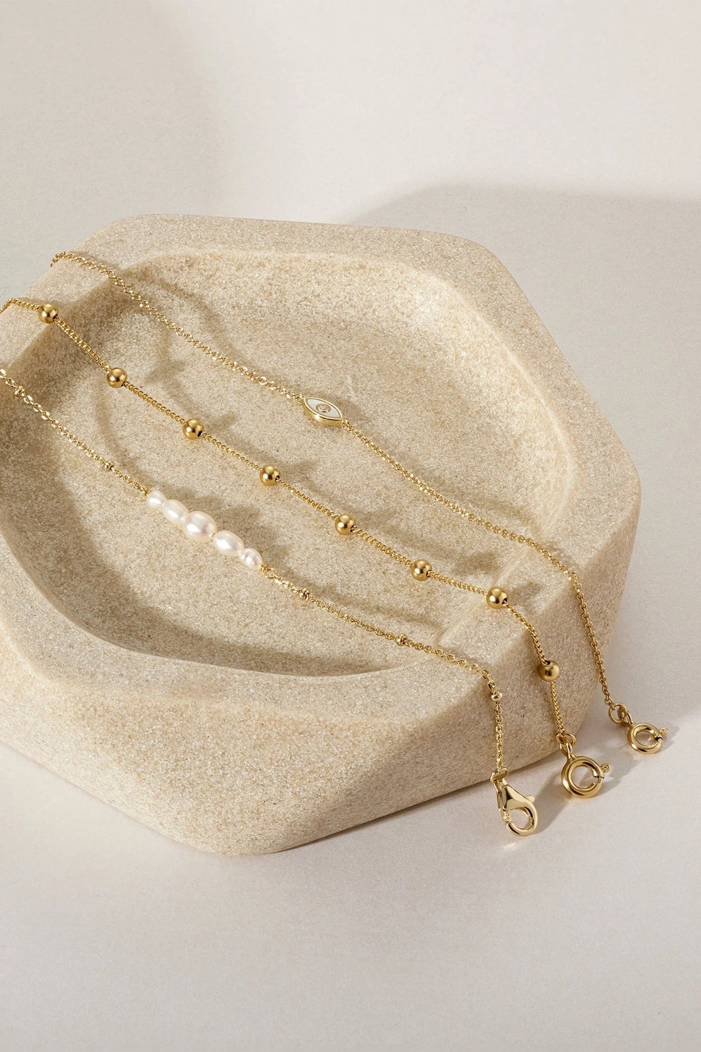 Micro Clustered Pearl & Bead Bracelet