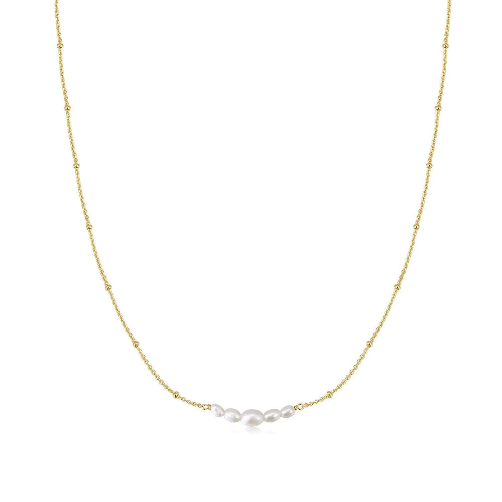 Micro Clustered Pearl & Bead Necklace