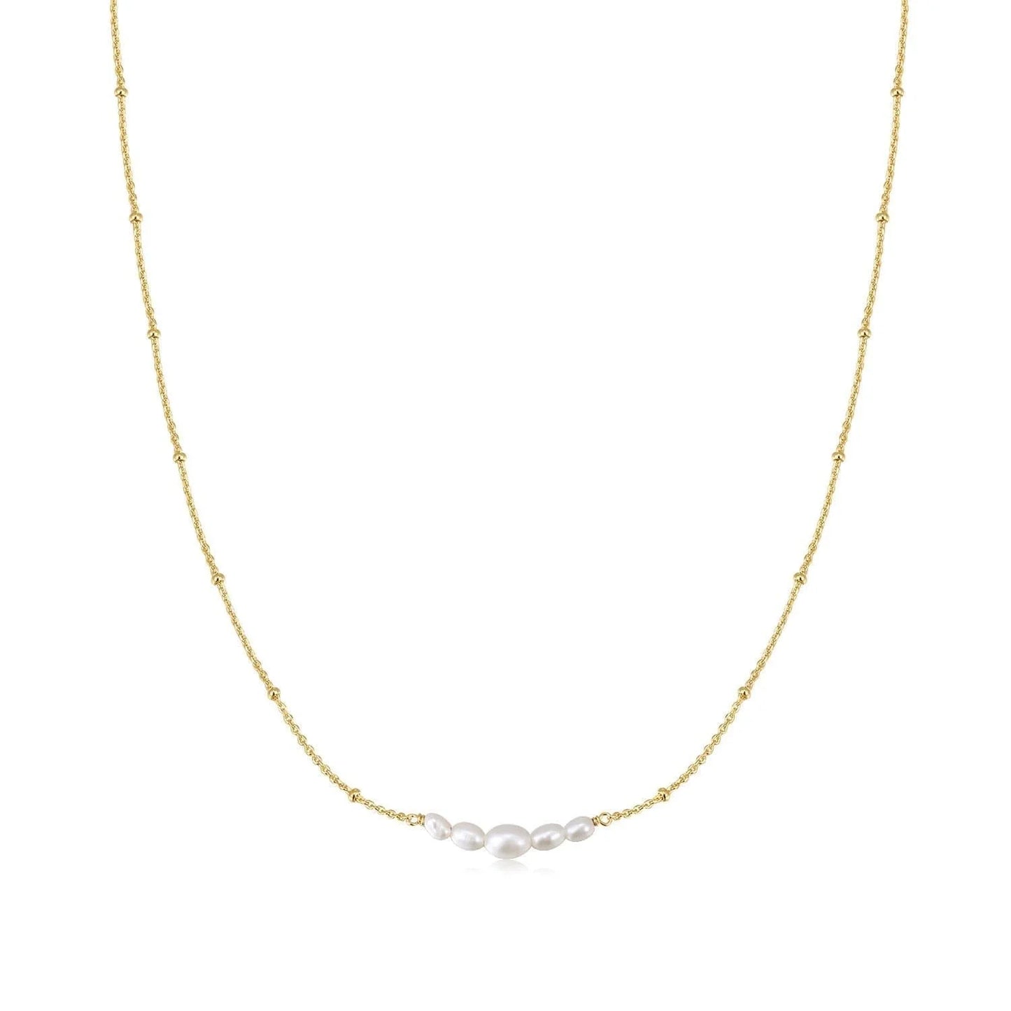 Micro Clustered Pearl & Bead Necklace