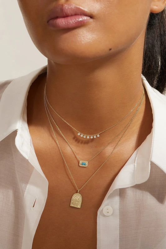 Micro CZ Chandelier Necklace