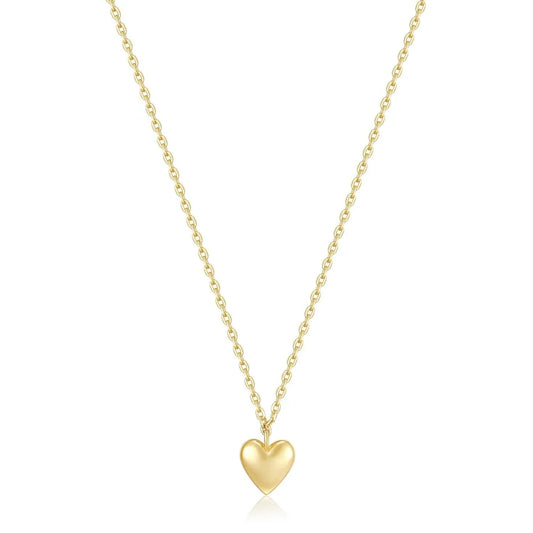 Micro Heart Charm Necklace