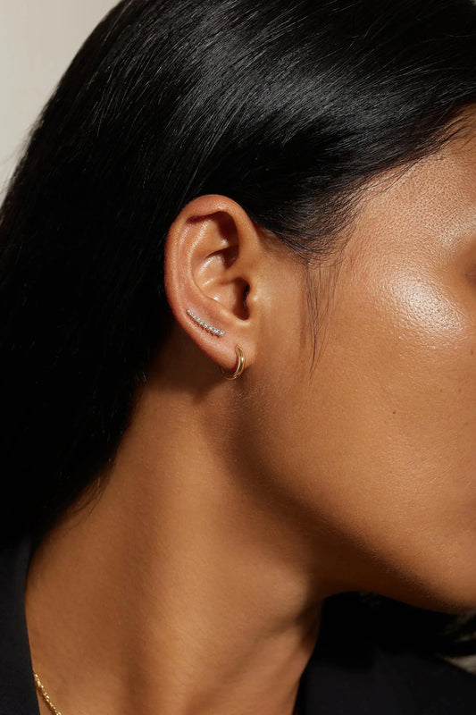 Micro Huggie Hoop Earrings