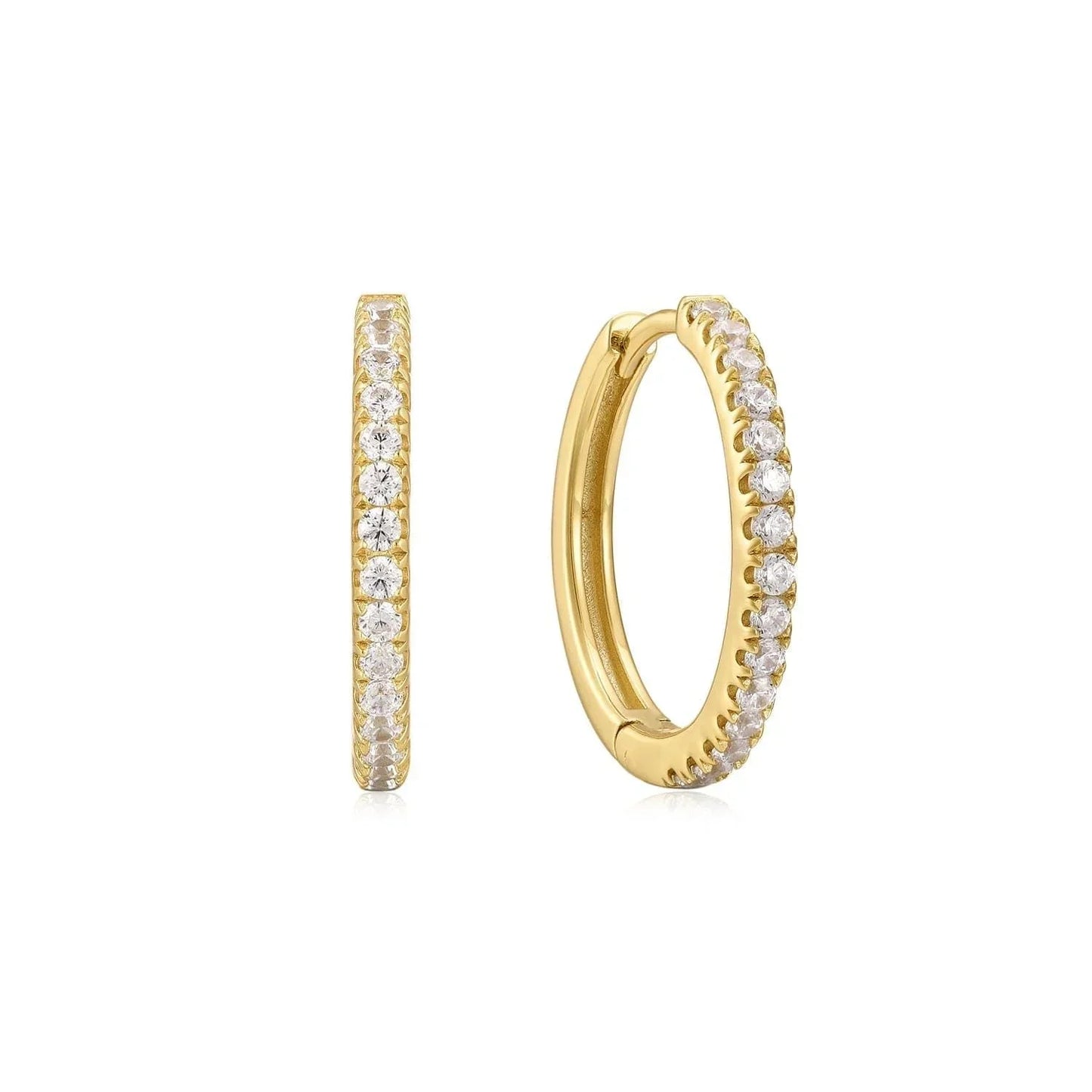 Mini CZ Huggie Hoop Earrings