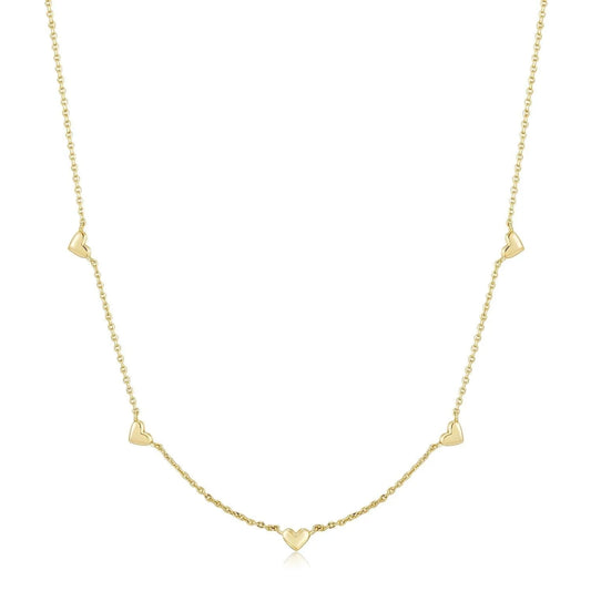 Multi Micro Heart Necklace