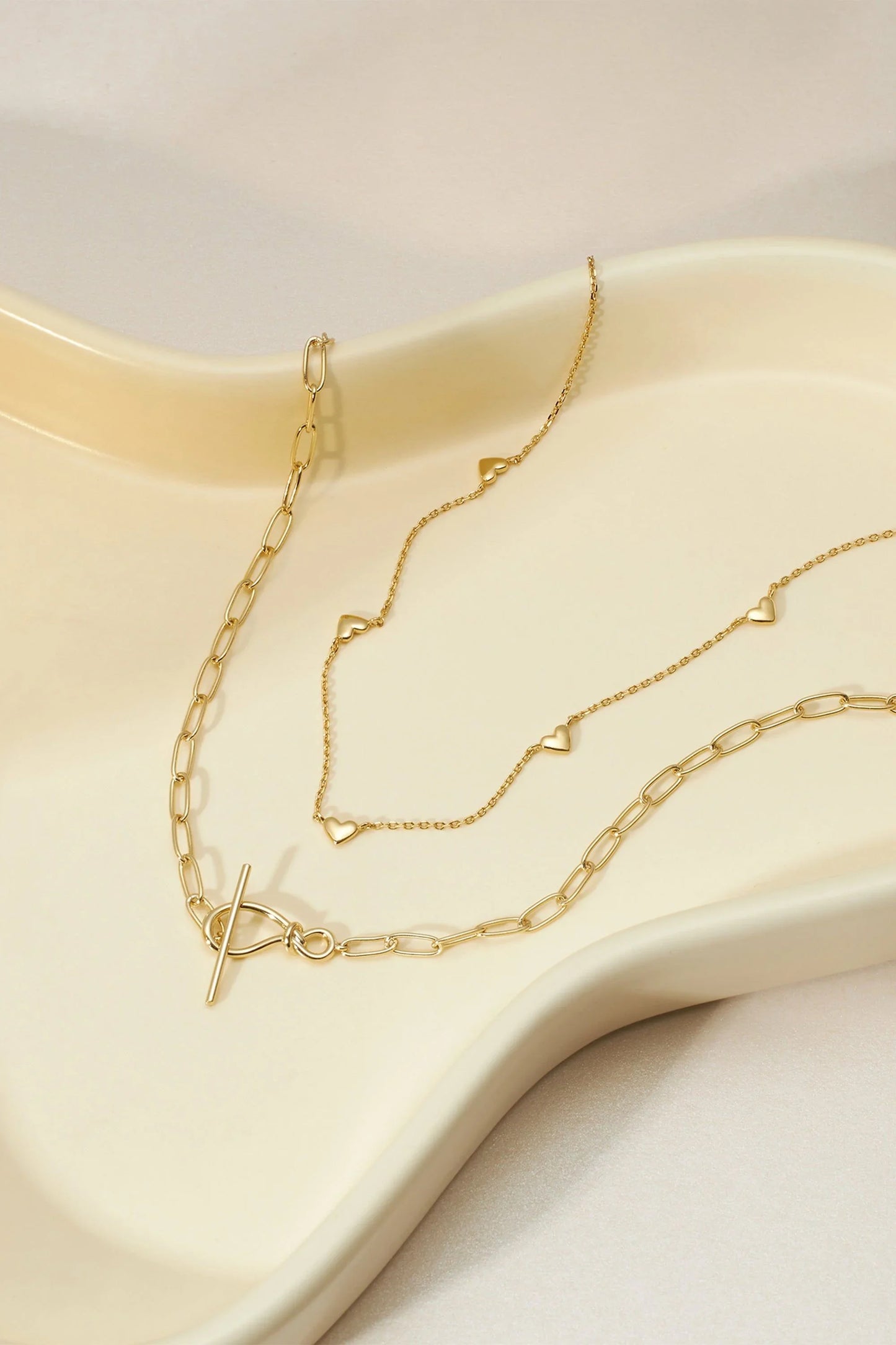Multi Micro Heart Necklace