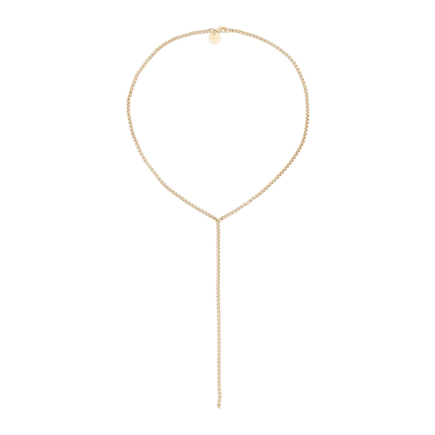 Thin Luciana Box Chain Lariat