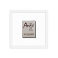 Anis Cafe Framed Print