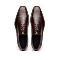 25-550-CST ENZO Italian Calfskin Cap Toe Chestnut