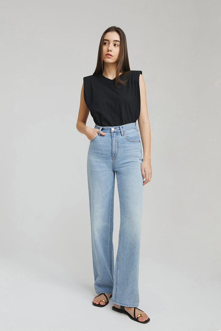 Coney Island Whitefish High Rise Wide Jeans HJ007