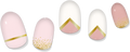 COLOR CHANGE Pink & Gold Delicate Geometric Gel Nail Wrap