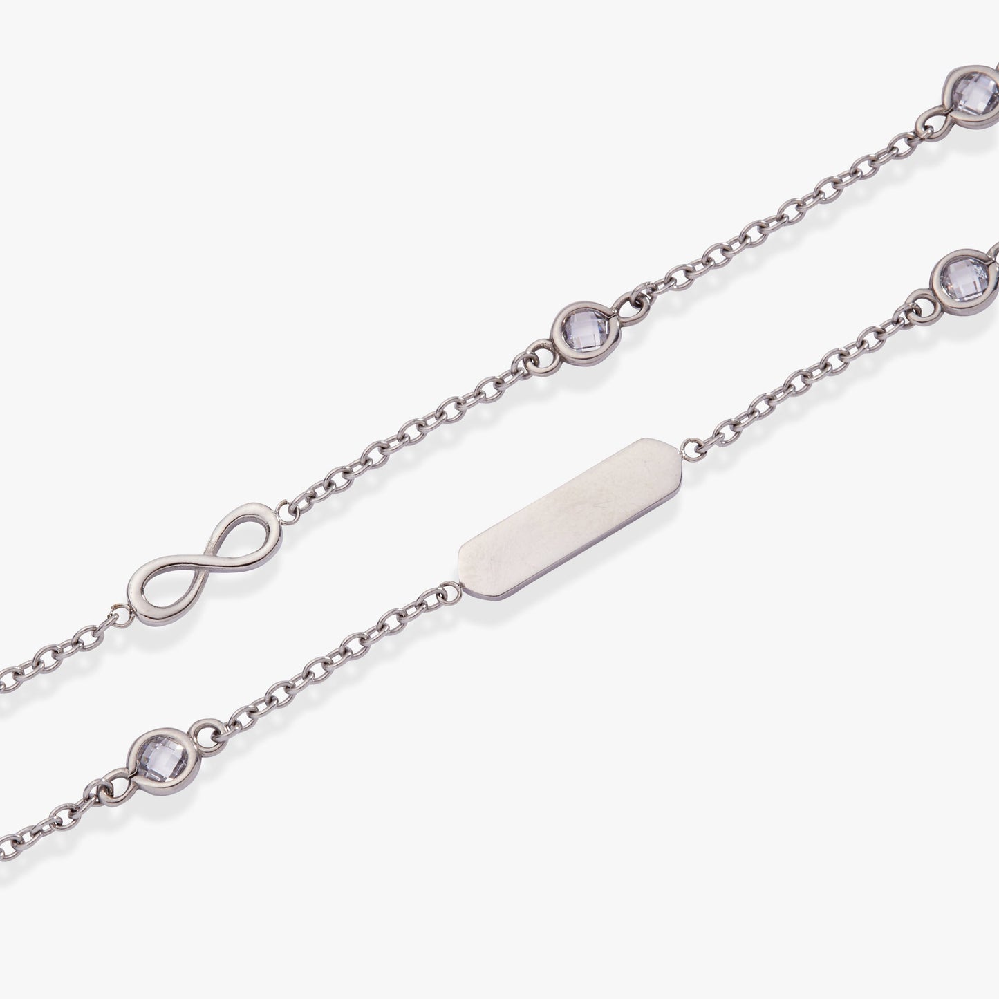 Infinity Chain Double Strand Bracelet