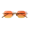 Liam Bruler Hexagon Frameless Sunglasses