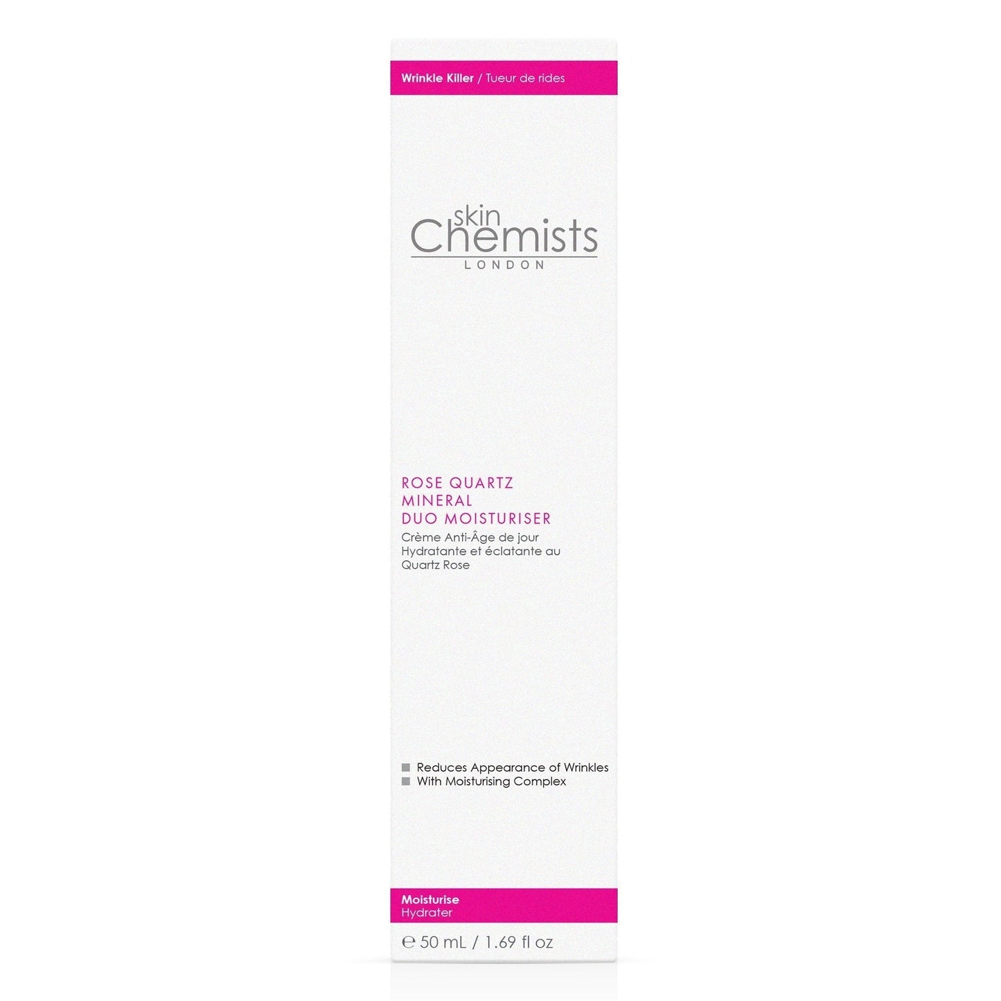 skinChemists Rose Quartz Duo Moisturiser 50ml Twin Value Savings Pack
