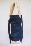 Navy Waxed Canvas Tote Bag - The Social Butterfly