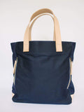 Navy Waxed Canvas Tote Bag - The Social Butterfly