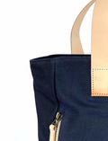 Navy Waxed Canvas Tote Bag - The Social Butterfly