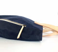 Navy Waxed Canvas Tote Bag - The Social Butterfly