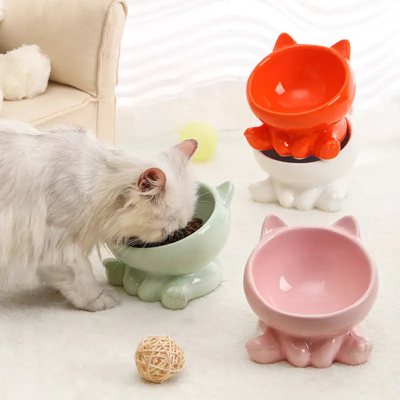 ComfortFeast Ceramic Cat Bowl