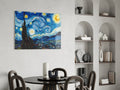 Van Gogh Starry Night Glass Wall Art