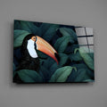 Toucan Parrot Glass Wall Art