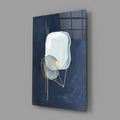 Abstract Blue Glass Wall Art
