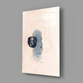 Abstract Beige Glass Wall Art