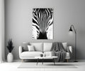 Zebra Glass Wall Art