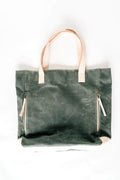 Olive Wax Canvas Tote Bag - The Wild One