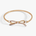 Bow Pearl Coquette Tension Bangle
