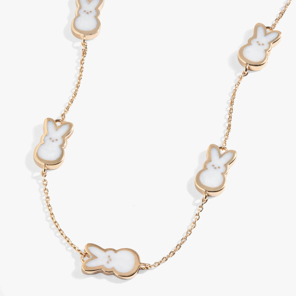 PEEPS® Pearlized Bunny Charm Necklace
