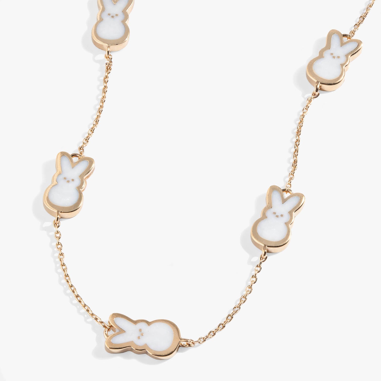 PEEPS® Pearlized Bunny Charm Necklace