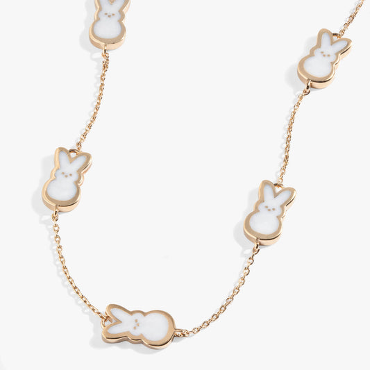 PEEPS® Pearlized Bunny Charm Necklace