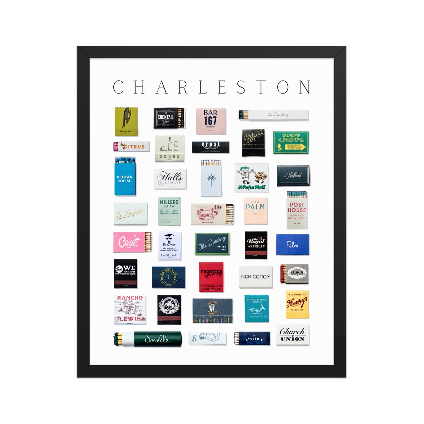Charleston Matchbox Print